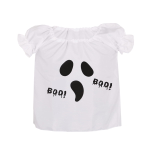 BLUZKA DUCH DZIEWCZYNKA BIAŁA 116-128