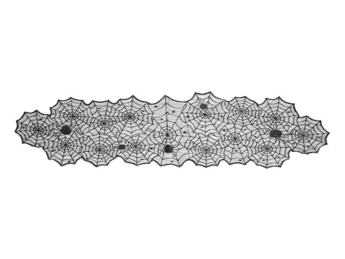 BIEŻNIK PAJĘCZYNA CZARNY 185x45cm