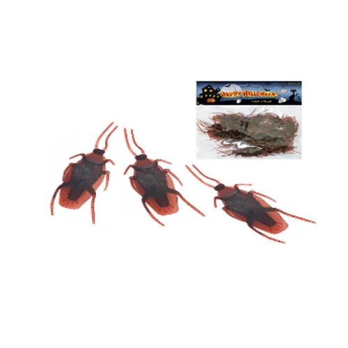 KARALUCHY SZTUCZNE GUMOWE BRĄZOWE 4,5cm 30szt