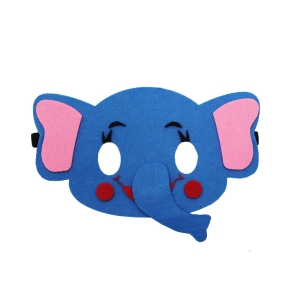 MASKA SŁONIK FILCOWA NIEBIESKA