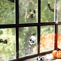 NAKLEJKI NA OKNO HALLOWEEN BIAŁO-CZARNE 8szt