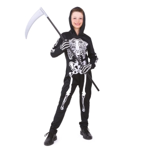 STRÓJ KOMBINEZON KOŚCIOTRUP CZARNY 120-130