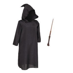 ZESTAW CZARODZIEJ CZARNY 116-128 2el