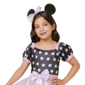 STRÓJ SUKIENKA MYSZKA MINNIE CZARNO-JASNORÓŻOWA 120-130