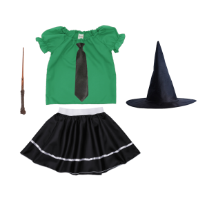 ZESTAW SLYTHERIN ZIELONO-CZARNY 98-110 5el