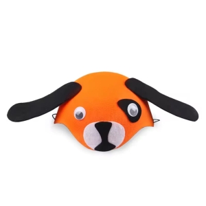 CZAPKA PIESEK RUCHOME OCZY POMARAŃCZOWA