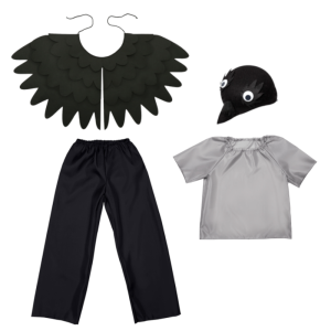 ZESTAW WRONA SZARO-CZARNY 116-128 4el