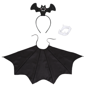 ZESTAW NIETOPERZ CZARNY L/XL 4el