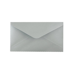 KOPERTA PREZENTOWA SREBRNA 16x8cm 1szt