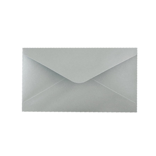 KOPERTA PREZENTOWA SREBRNA 16x8cm 1szt