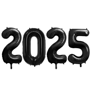 BALONY 2025 CZARNE 34'' 86cm 4el