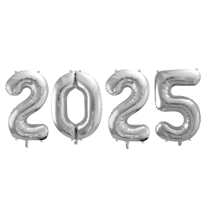 BALONY 2025 SREBRNE 34'' 86cm 4el