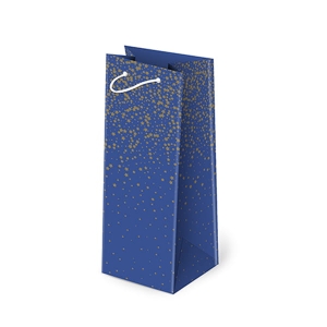 TOREBKA PREZENTOWA GWIAZDKI GRANATOWA 40x12cm