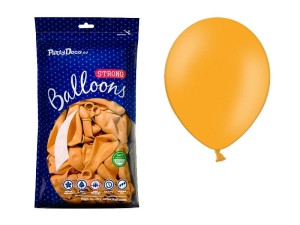 BALONY POMARAŃCZOWE PASTEL 30cm 100szt