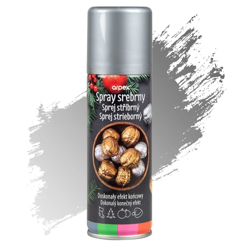 FARBA SPRAY DO DEKORACJI SREBRNA 125ml