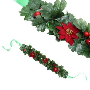 WIANEK ŚWIĄTECZNY SZEROKI ZIELONO-CZERWONY