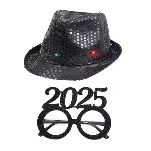 ZESTAW SYLWESTROWY CZARNY 2el