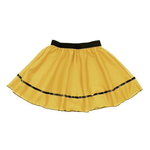 SPÓDNICZKA POLIESTER SŁONECZNY ŻÓŁTY 34cm