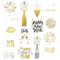 TATUAŻE ZMYWALNE HAPPY NEW YEAR MIX 15szt