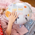 BALON PARTY PAL KOTKI HAPPY BIRTHDAY OKRĄGŁY BIAŁY 18'' 45cm