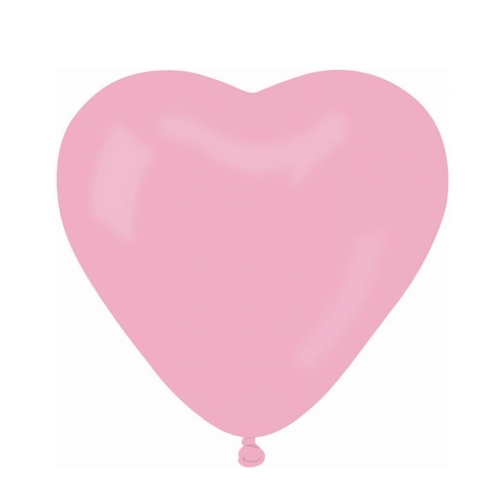 BALON GEMAR PASTEL SERCE JASNORÓŻOWY 25cm 1szt