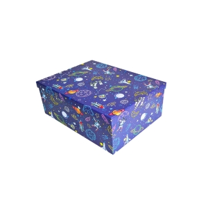 PUDEŁKO PREZENTOWE KOSMOS GRANATOWE 19x13x7,5cm