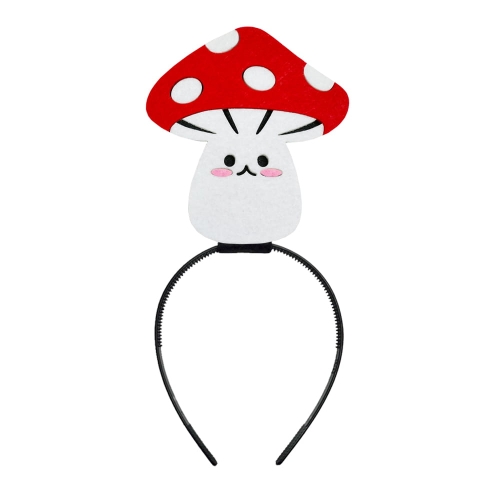 OPASKA GRZYBEK MUCHOMOR FILCOWA BIAŁO-CZERWONA