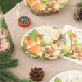 TALERZYKI PAPIEROWE LEŚNE ZWIERZĄTKA 18cm 6szt