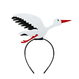 OPASKA BOCIAN FILCOWA BIAŁA