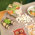 PUDEŁKA NA POPCORN LEŚNE ZWIERZĄTKA 6szt
