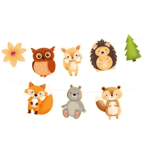 GIRLANDA LEŚNE ZWIERZĄTKA 2m