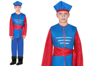 STRÓJ KUJAWIAK NIEBIESKO-CZERWONY 116-128 4el