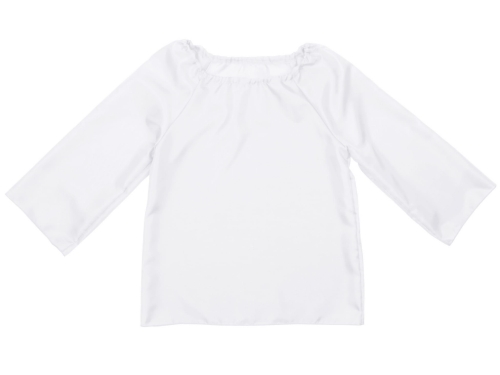 KOSZULA DŁUGI RĘKAW PONGEE BIAŁA 146-158