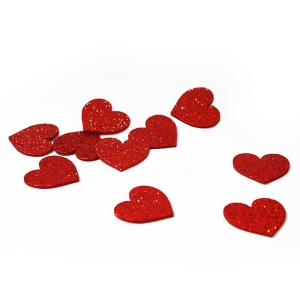KONFETTI SERDUSZKA PIANKOWE CZERWONE 10szt