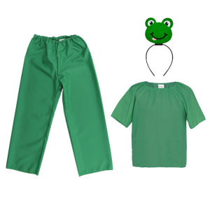ZESTAW ŻABKA ZIELONY 116-128 4el
