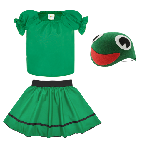 ZESTAW ŻABKA ZIELONY 134-140 3el