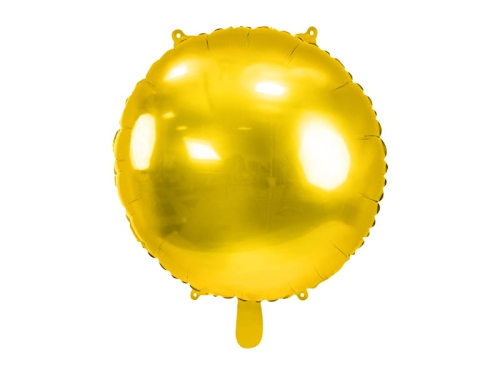 BALON PARTY DECO OKRĄGŁY PASTYLKA ZŁOTY 23" 59cm