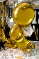 BALON PARTY DECO OKRĄGŁY PASTYLKA ZŁOTY 23" 59cm