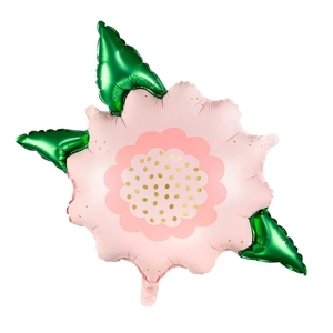 BALON PARTY DECO KWIAT RÓŻOWO-ZIELONY 28'' 70cm