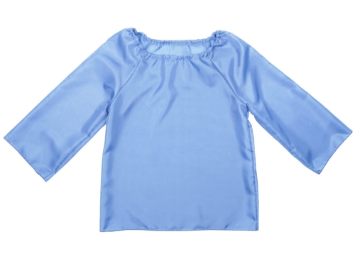 KOSZULA DŁUGI RĘKAW PONGEE BŁĘKITNA 146-158