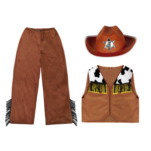 ZESTAW KOWBOJ BRĄZOWY 98-110 3el