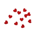KONFETTI SERDUSZKA FILCOWE CZERWONE 10szt