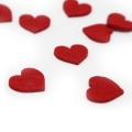 KONFETTI SERDUSZKA FILCOWE CZERWONE 10szt