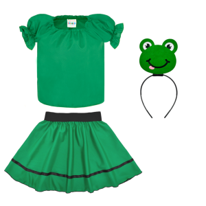 ZESTAW ŻABKA ZIELONY 116-128 4el