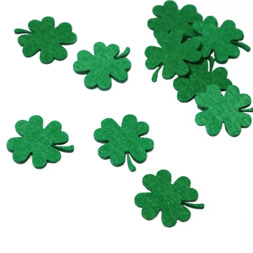 KONFETTI KONICZYNKI FILCOWE ZIELONE 10szt