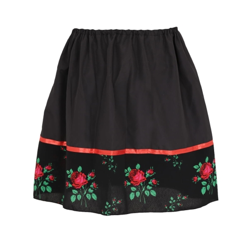 SPÓDNICZKA ŁOWICZANKA LUDOWA PONGEE CZARNA 146-158