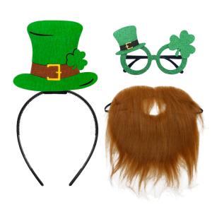 ZESTAW ŚWIĘTEGO PATRYKA ZIELONY 3el