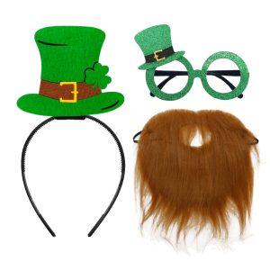 ZESTAW ŚWIĘTEGO PATRYKA ZIELONY 3el