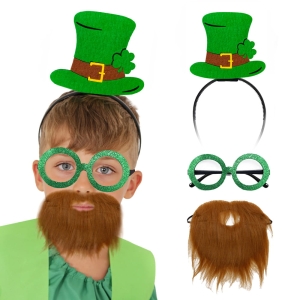 ZESTAW ŚWIĘTEGO PATRYKA ZIELONY 3el