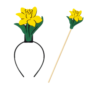 ZESTAW KWIATEK ŻONKIL ŻÓŁTO-ZIELONY 2el